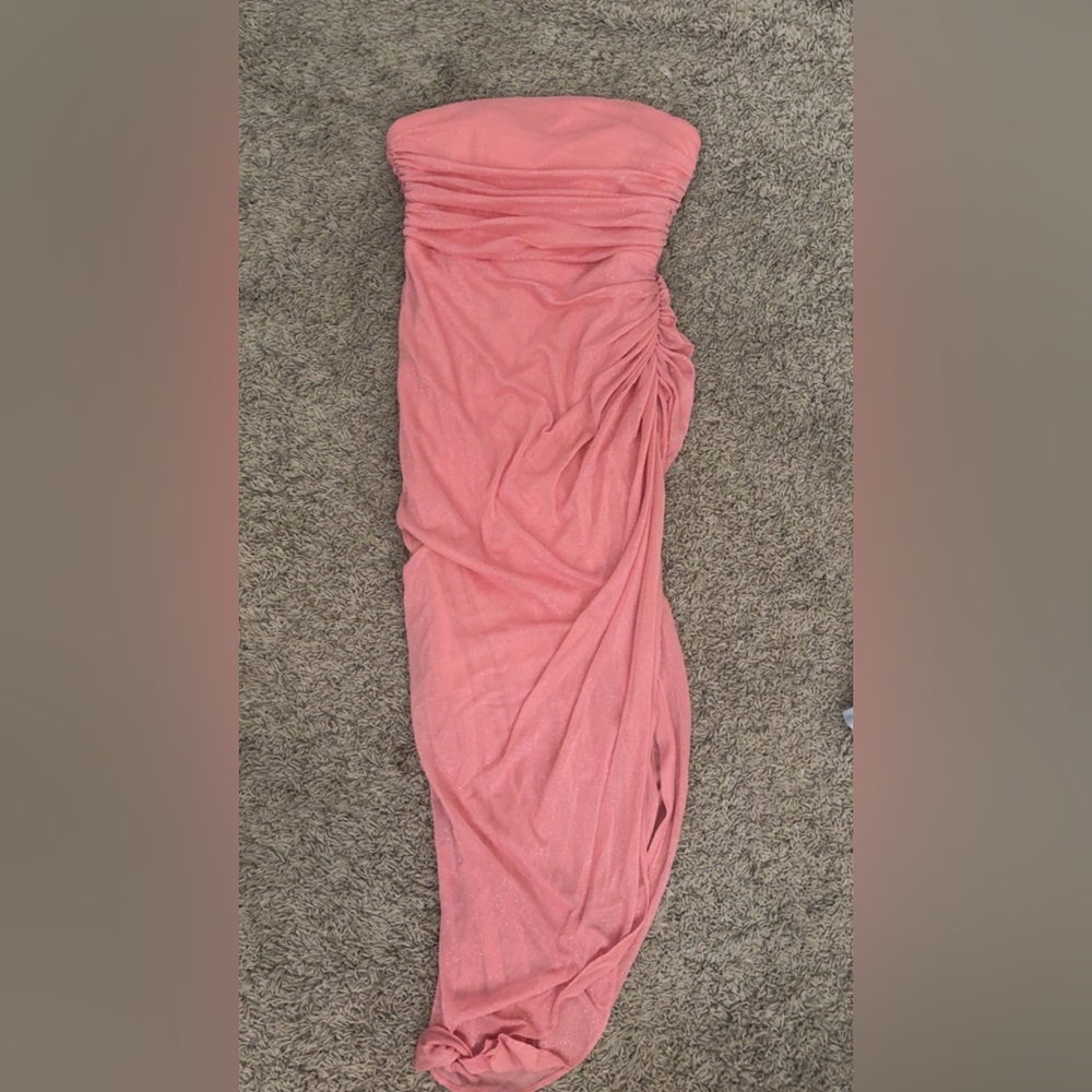 Macy's Strapless Pink Dress